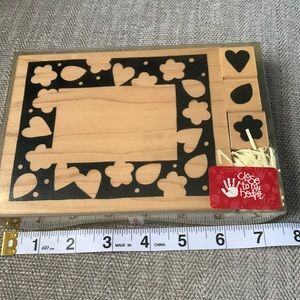 Floral frame S463 stamp set